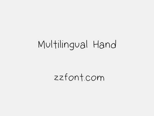Multilingual Hand