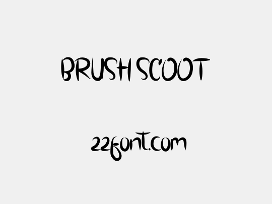 BRUSH SCOOT