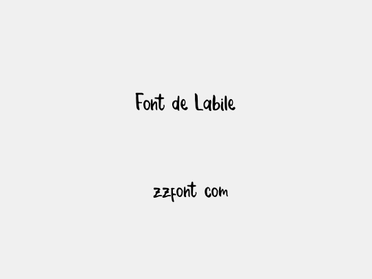Font de Labile