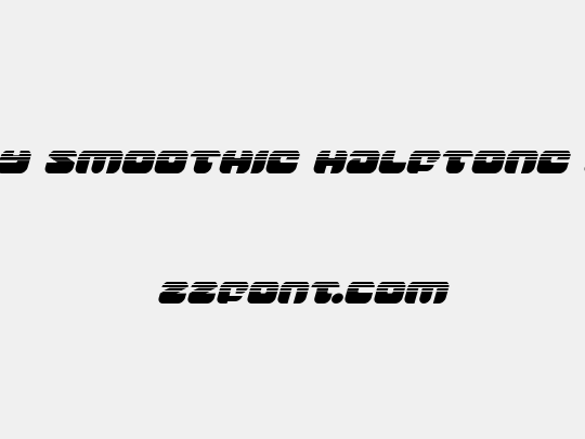 Groovy Smoothie Halftone Italic