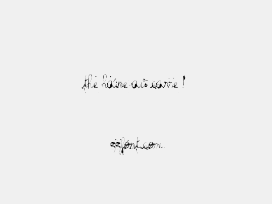 the haine au carre !