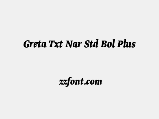 Greta Txt Nar Std Bol Plus