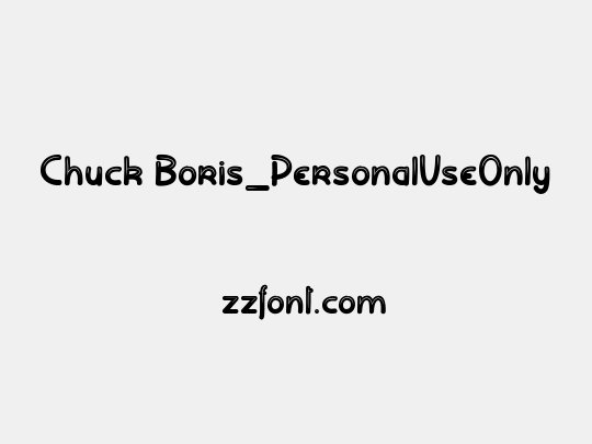 Chuck Boris_PersonalUseOnly