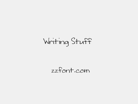 Writing Stuff 