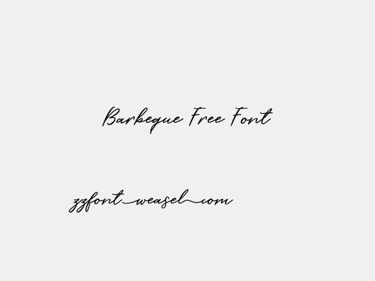 Barbeque Free Font