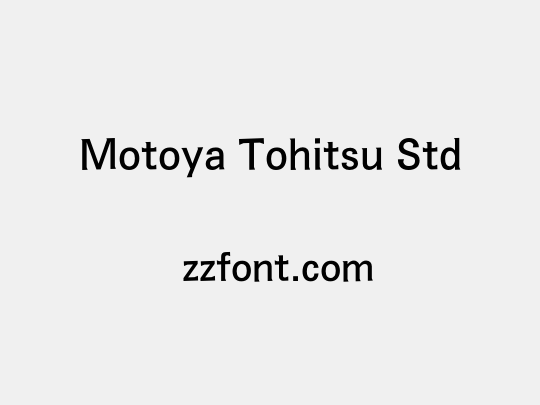 Motoya Tohitsu Std