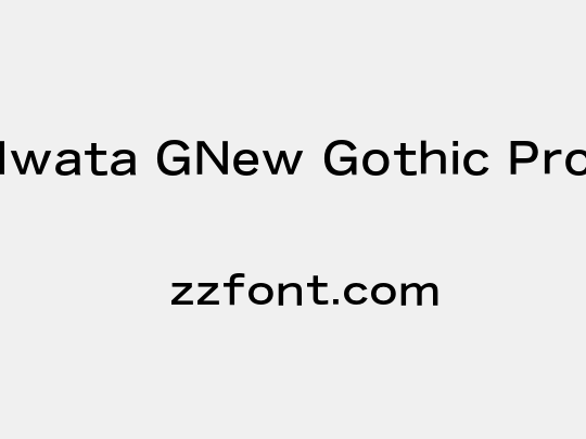 Iwata GNew Gothic Pro