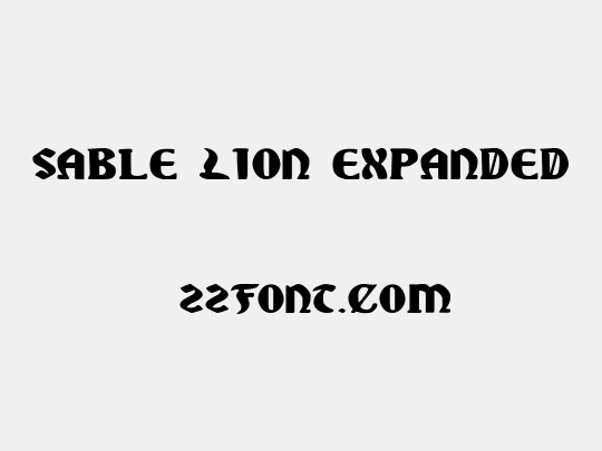 Sable Lion Expanded