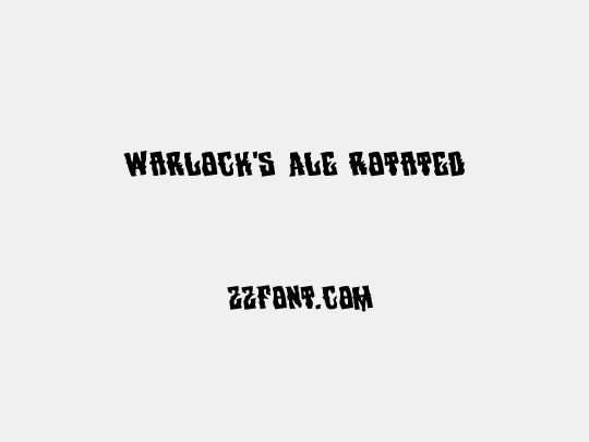 Warlock's Ale Rotated