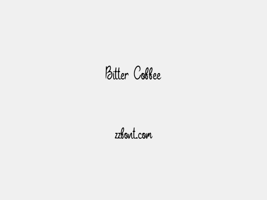 Bitter Coffee