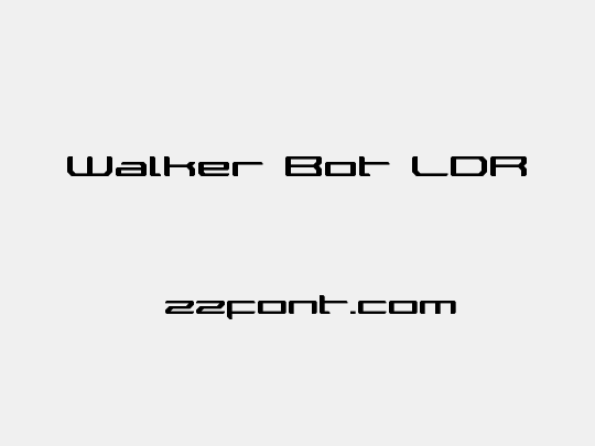 Walker Bot LDR