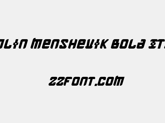 Kremlin Menshevik Bold Italic