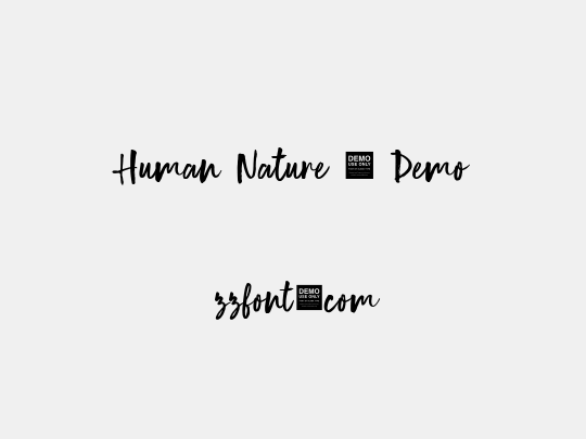 Human Nature - Demo