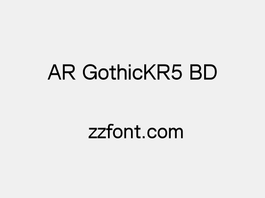 AR GothicKR5 BD