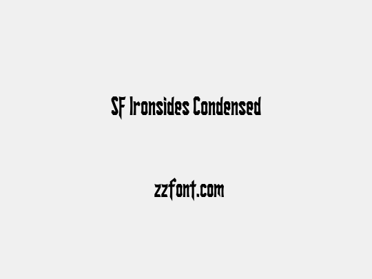 SF Ironsides Condensed