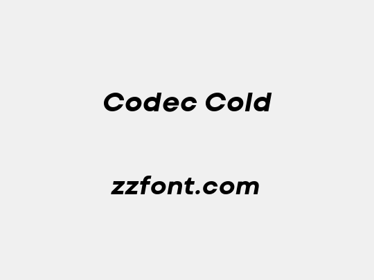 Codec Cold