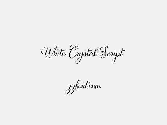 White Crystal Script