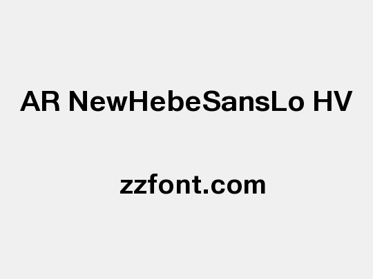 AR NewHebeSansLo HV