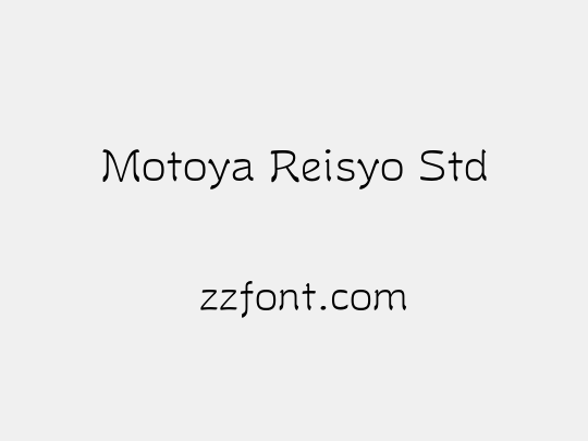 Motoya Reisyo Std