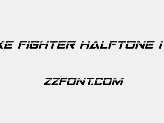 Strike Fighter Halftone Italic