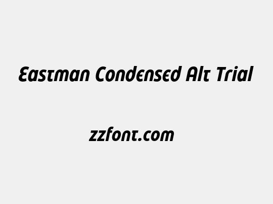 Eastman Condensed Alt Trial