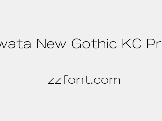 Iwata New Gothic KC Pro