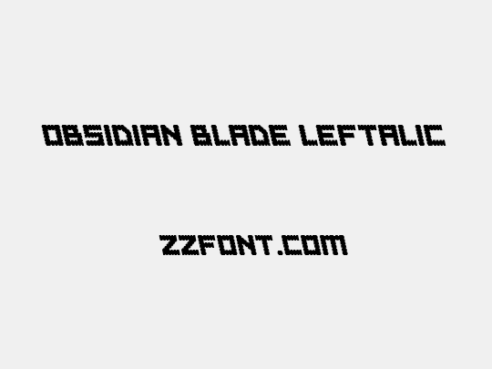 Obsidian Blade Leftalic