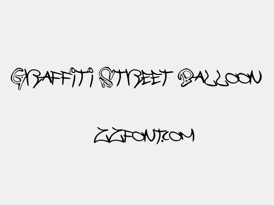 Graffiti Street Balloon