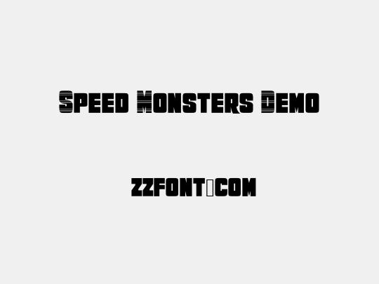 Speed Monsters Demo