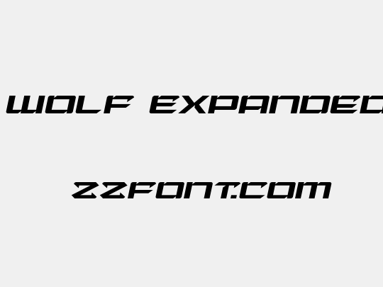 Laser Wolf Expanded Italic