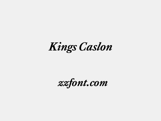 Kings Caslon