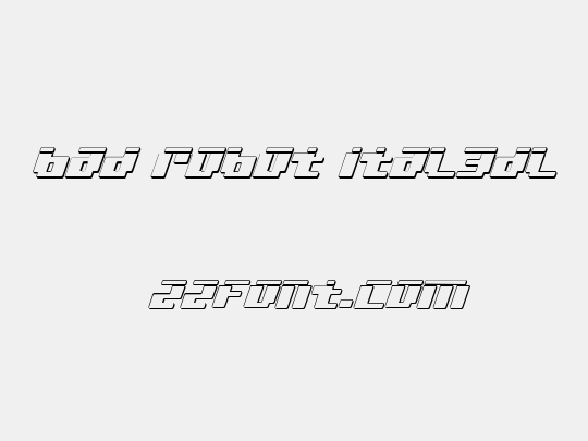 bad robot ital3dl