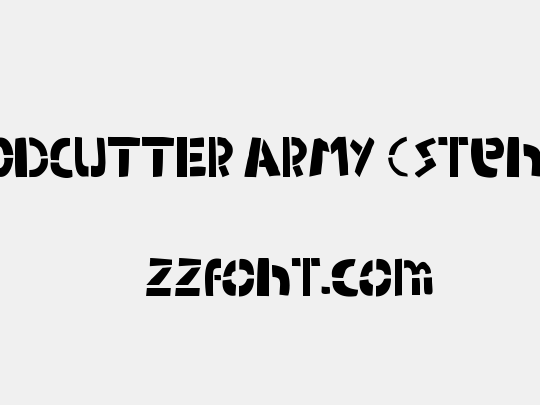 WOODCUTTER ARMY (Stencil)