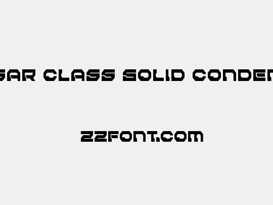 Pulsar Class Solid Condensed