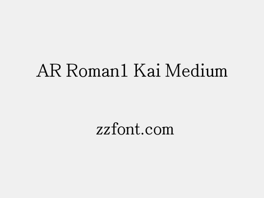 AR Roman1 Kai Medium