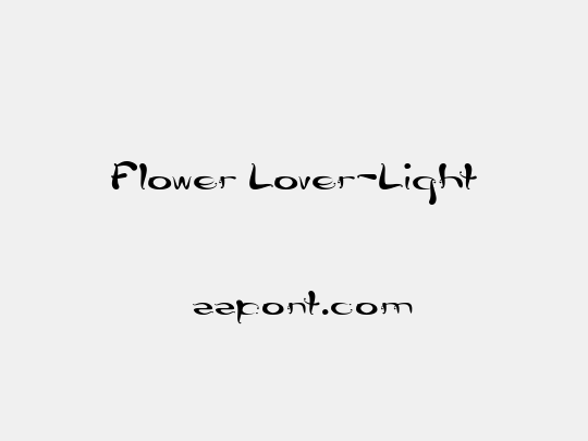 Flower Lover-Light