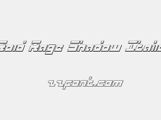 Roid Rage Shadow Italic