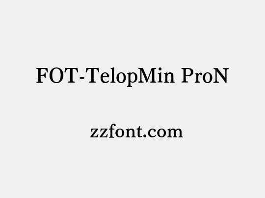 FOT-TelopMin ProN