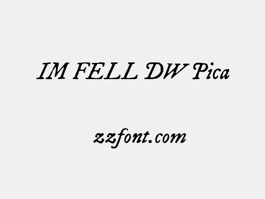 IM FELL DW Pica
