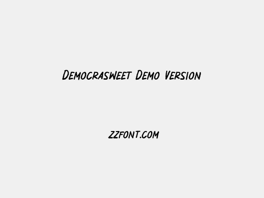 Democrasweet Demo Version
