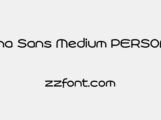Roona Sans Medium PERSONAL