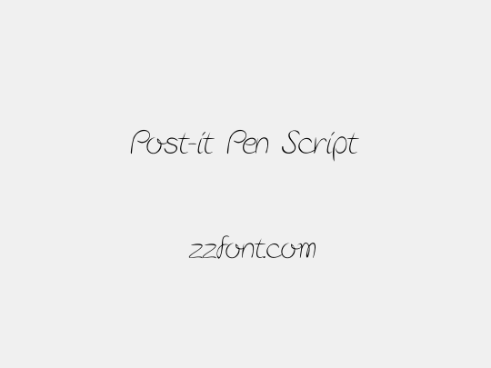 Post-it Pen Script