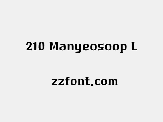 210 Manyeosoop L