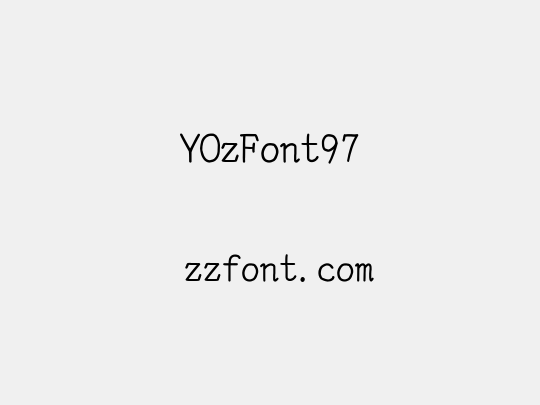YOzFont97