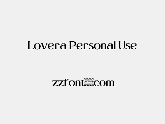 Lovera Personal Use