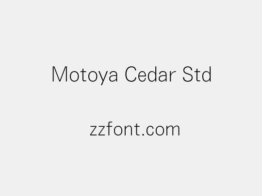 Motoya Cedar Std