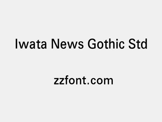 Iwata News Gothic Std