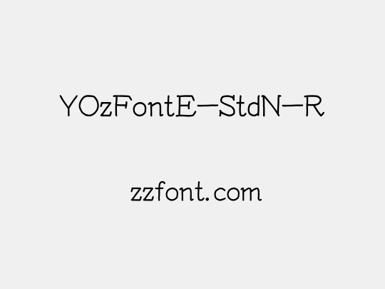 YOzFontE-StdN-R