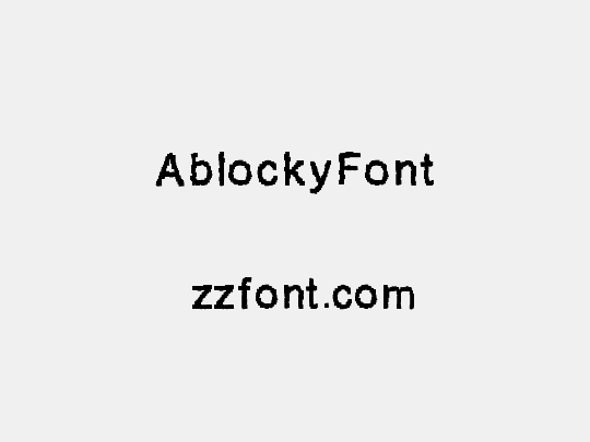 AblockyFont