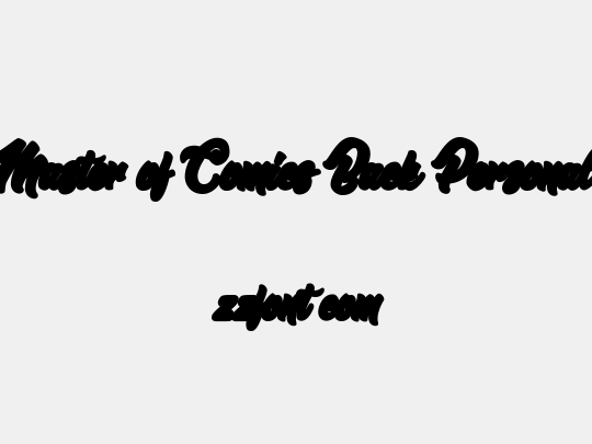 Master of Comics Back Personal 